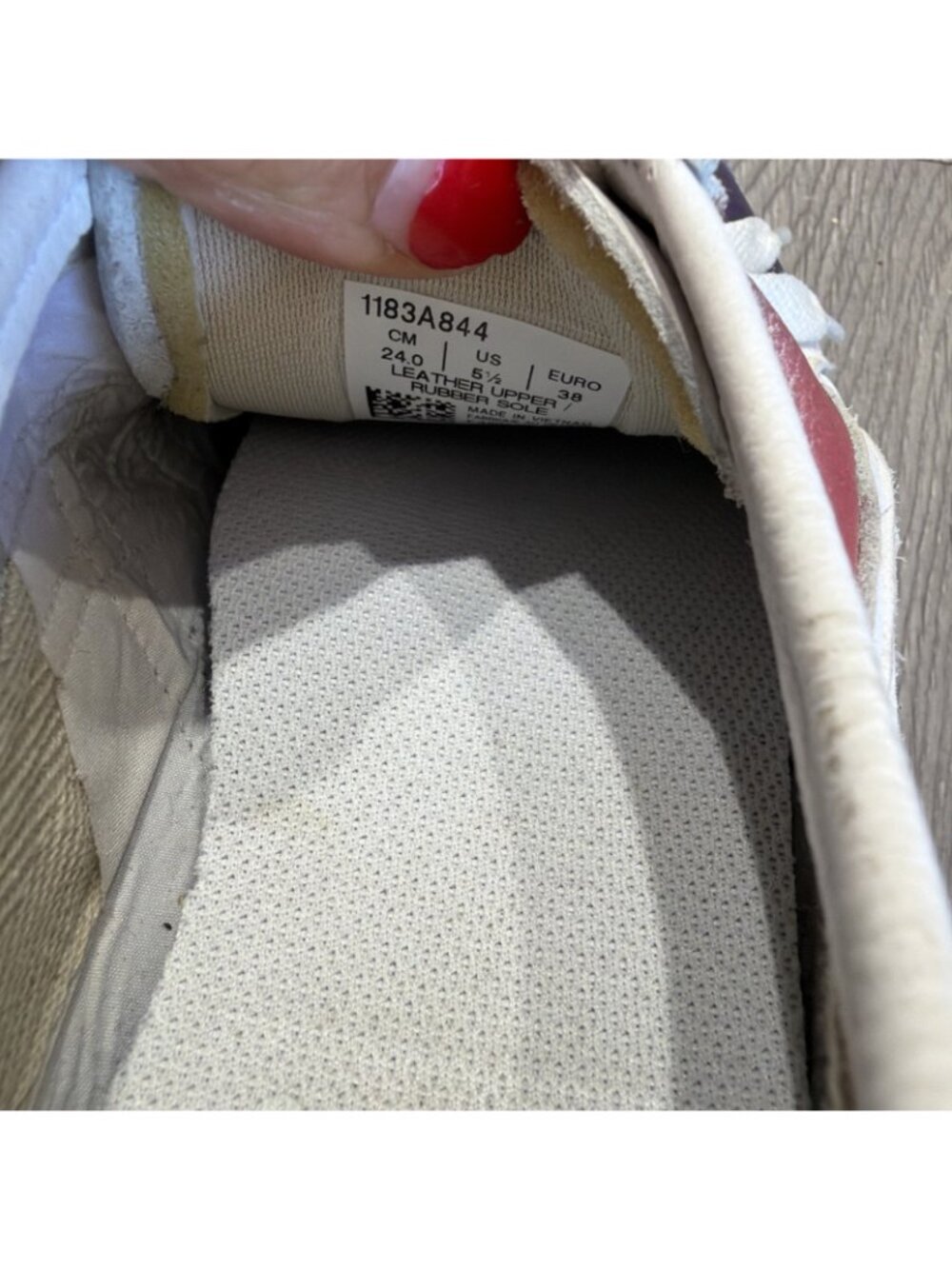 Onitsuka Tiger Mexico 66 Mens 5.5 Womens 7 White Purple Ribbon Ombre Sneakers - Picture 10 of 10